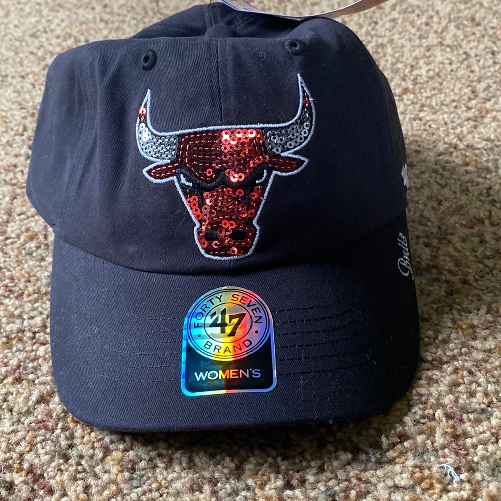 NWT Chicago Bulls Sequin Hat by 47 Brand